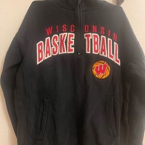 Signature Wisconsin Basketball Black Quarter Zip Hoodie